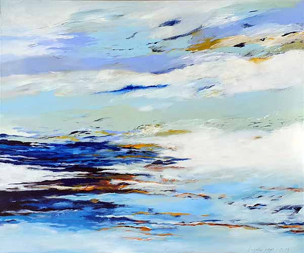 01 Leichter Wind und helle Wolken, 2019, 100 x 120 cm klein