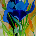 Blaue Iris, 2010 klein