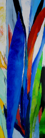 Blaues Blatt,2010 klein