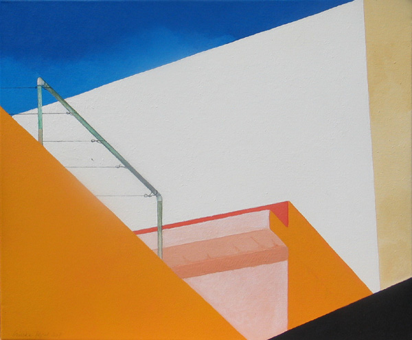 Blick zwischen H�usern zum Himmel, 2007