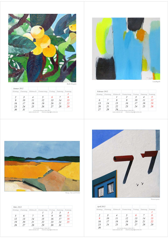 Crischa Siegel Kalender FarbenFreude 2012 - Vorschau_Seite_1