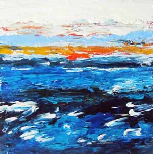 Meer und Himmel 12, 2017, 15 x 15 cm web