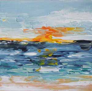 Meer und Himmel 6, 2017, 15 x 15 cm web