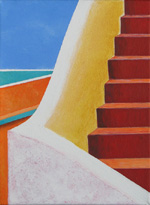 Rote Treppe in Punta, 2008 klein