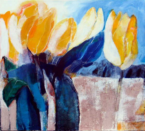 Tulpen blau - gelb, 2006