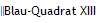 Blau-Quadrat XIII