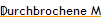 Durchbrochene Mauer