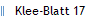 Klee-Blatt 17