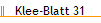 Klee-Blatt 31