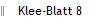 Klee-Blatt 8