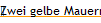 Zwei gelbe Mauern mit Treppe