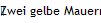Zwei gelbe Mauern mit Treppe